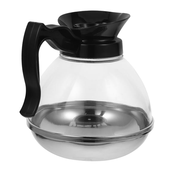 SEWCHICS Glass Coffee Pot with Stainless Steel Bottom for Stove Top and Induction Use