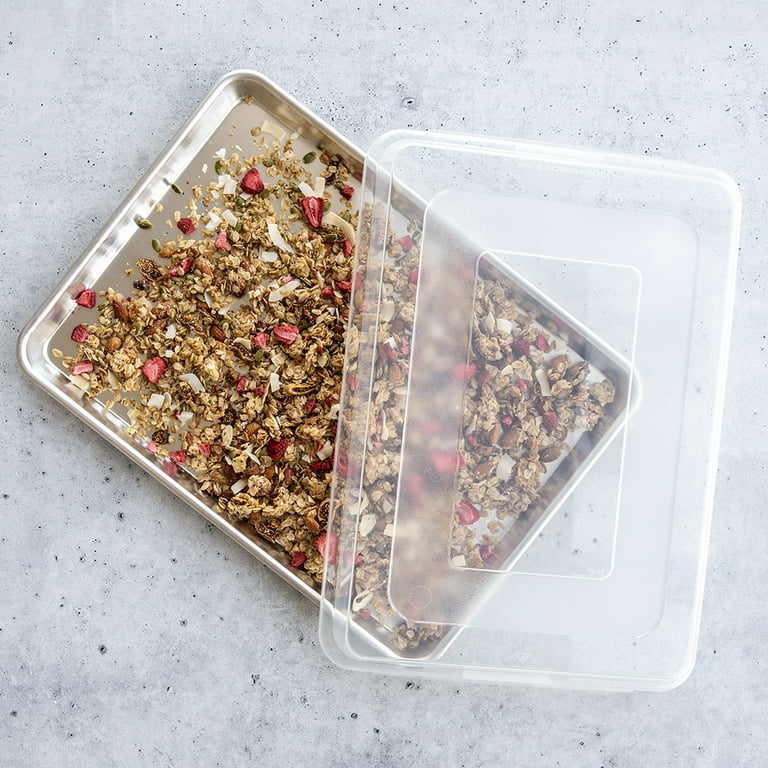 Nordic Ware Naturals Baker's Half Sheet Baking Pan with Storage Lid
