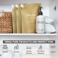 thumbnail image 2 of Terra Pure Spa Collection 1 Liter Lotion Refill Bag For Soap Dispensers | Bulk Toiletries for Vacation Rentals, and Home Bathroom Showers | Green Tea Lemongrass | Set of 12, 2 of 8