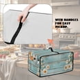 thumbnail image 5 of Renewold Toaster Oven Cover Dust and Fingerprint Protection Microwave Oven Air Fryer Protector Case Polyester Small Appliance Protective Cover, 18.5 x 14.5 x 9 Inches, Daisy Wood Grain Blue, 5 of 7