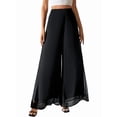 thumbnail image 4 of Women'S Chiffon Dress Beach Wide Leg Palazzo Pants Trouser, 4 of 9