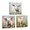 Lamb Pig Cow, variant on ZHONGYUTONG Farm Animal Wall Art 3 Piece Wall Decor Animals In Wildflowers Pictures Cute Lamb Pig Cow Painting Canvas Prints Kid Room Home Decor Framed (10.00" x 10.00" x 3PCS)