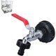 thumbnail image 1 of Adaptador de tanque de agua de 1000l Grifo de tanque IBC de 1000l Conector de rosca 3/4 Colector de agua de lluvia Salida de grifo Conexión de válvula de grifo Conexiones de manguera de, 1 of 5