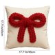 thumbnail image 3 of Funda De Almohada De Algodón Fundas De Almohada Navideñas De 45x45cm, Decorativas, De Algodón Suave Y Con Cremallera Oculta, Para Decoración Festiva Del Hogar, Color Rojo (1 Unidad) Rkxzt, 3 of 6