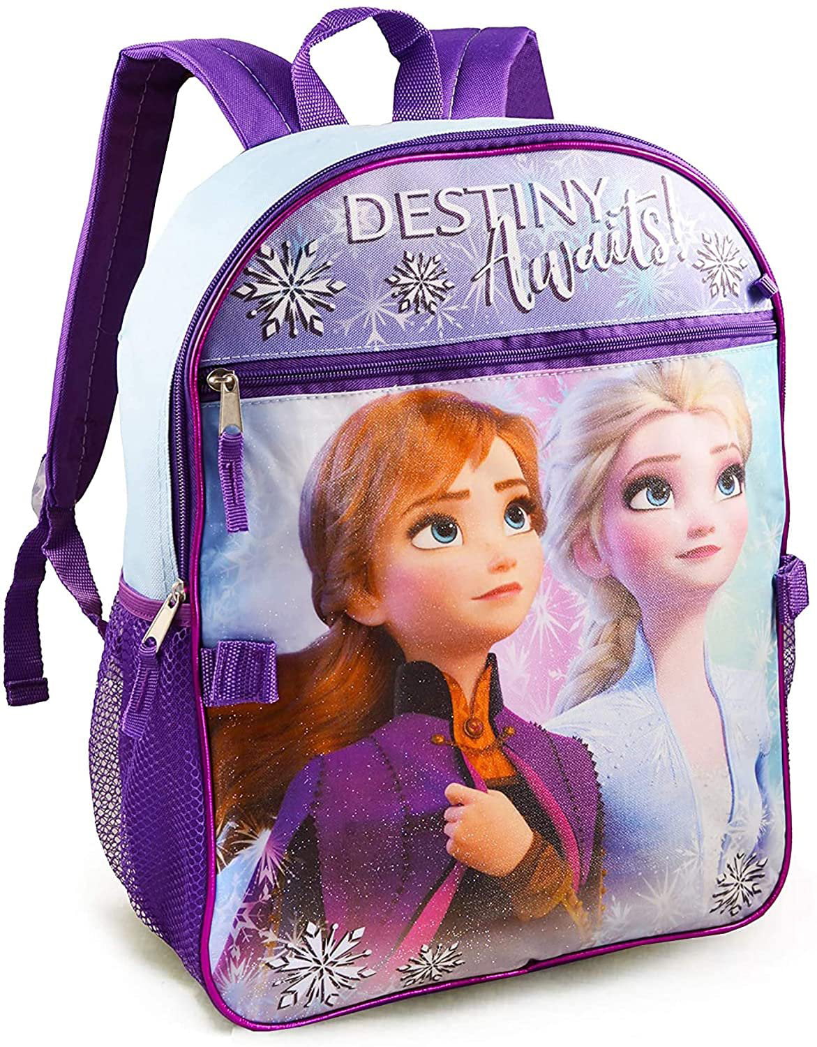 Disney Cartoon Frozen 2 Cute Student School Bag Double Layer Lunch