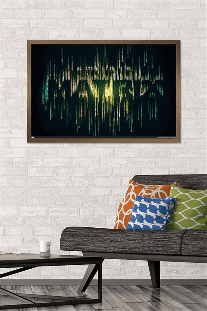 The Matrix: Resurrections - Glitch in the Matrix Wall Poster, 22.375" x 34", Framed