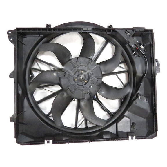 Radiator Fan Assembly - Compatible with 2007 - 2013 BMW 328i 2008 2009 2010 2011 2012