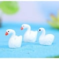 thumbnail image 4 of Ksopiavobs 40 Pcs Resin Swan Figurines Procelain Swan Miniature Figurines Fairy Garden Accessories Cake Toppers Decoration Set for Succulent Planter Moss Landscape DIY Terrarium Home Décor, 4 of 4