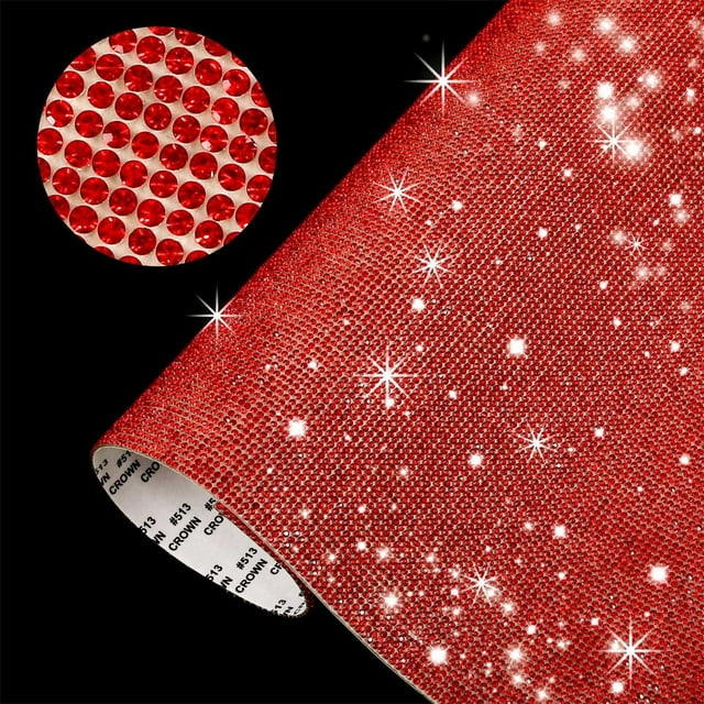 TIMIFIS Stickers Crystal Rhinestone Diamond Ribbon Self Adhesive Paper DIY Car Decoration Sticker Glitter Rhinestone Crystal Sticker Craft Decoration Halloween DecorationsFall