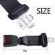 thumbnail image 4 of 2 uds. Cinturones de seguridad Extensor de cinturón de seguridad universal para automóvil Cinturón extensor de cinturón de seguridad ajustable Cinturón de 23 cm Gris 2 uds. 23 cm STOL, 4 of 5