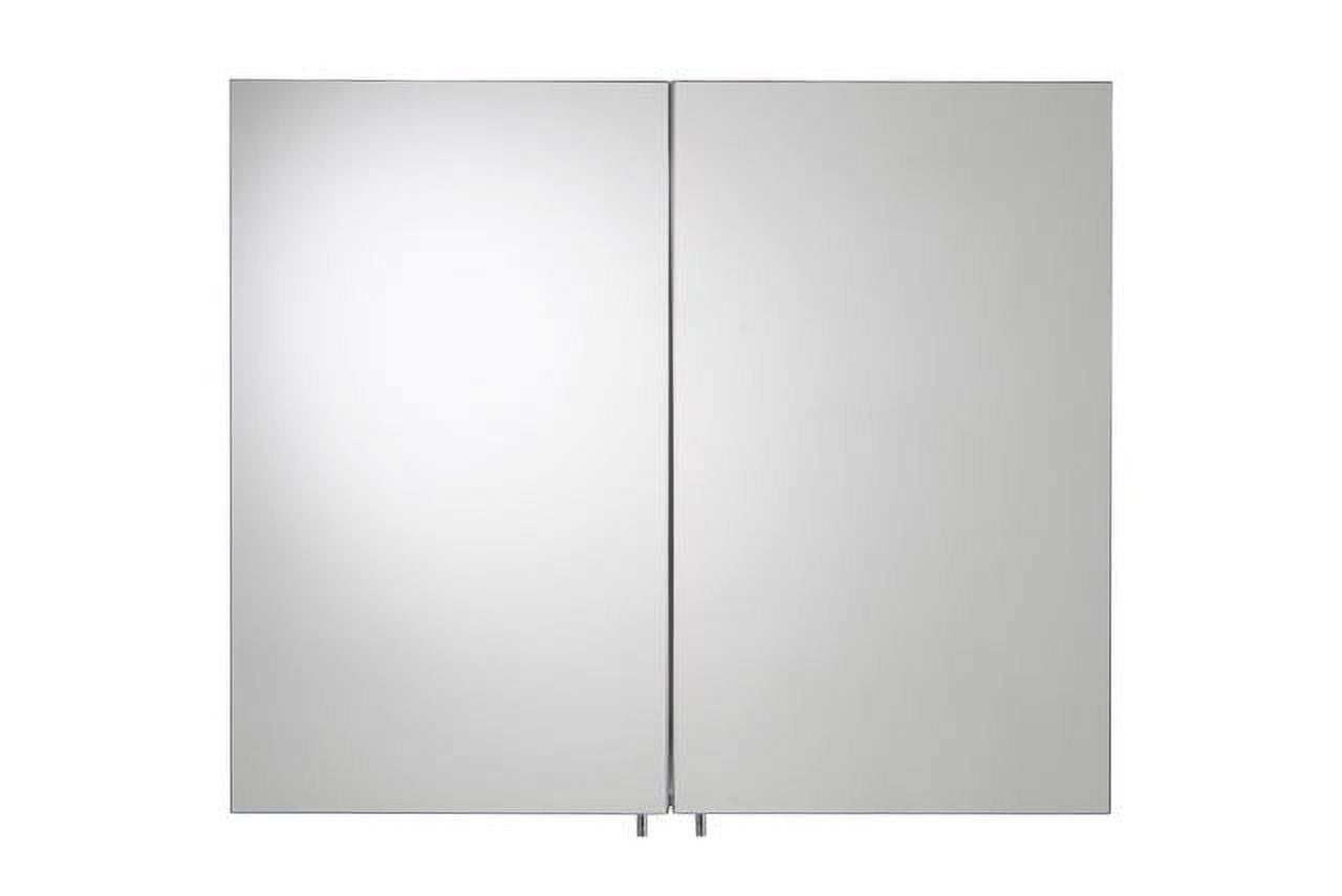 Croydex Finchley Large Double Door Stainless Steel Medicine Cabinet with Mirror (31.5x26in)