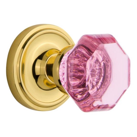 Nostalgic Warehouse Clawap_Sd_Nk Classic Solid Brass Rose Single Dummy Door Knob - Brass