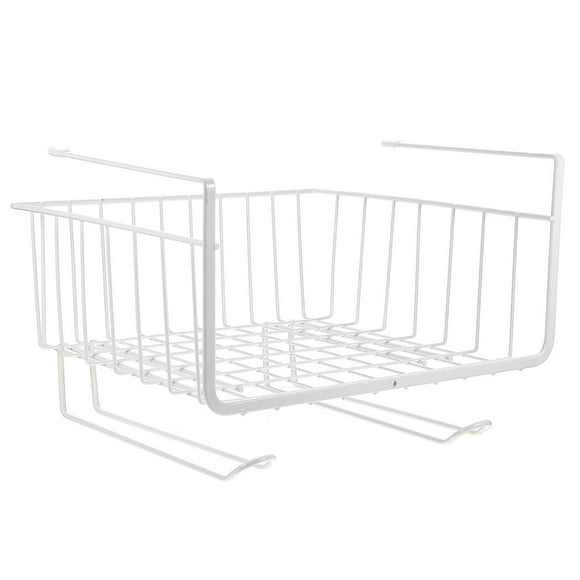 FRCOLOR under shelf rack Under Shelf Storage Basket Under Cabinet Hanging Organizer with Tissue Holder,10.63"X10.04"X5.51"