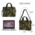 thumbnail image 3 of FORMRS 16" Laptop Sleeve Bag Carrying Case with Handle Travel Shoulder Briefcase, Brown Floral Rabbits Pattern, 3 of 8