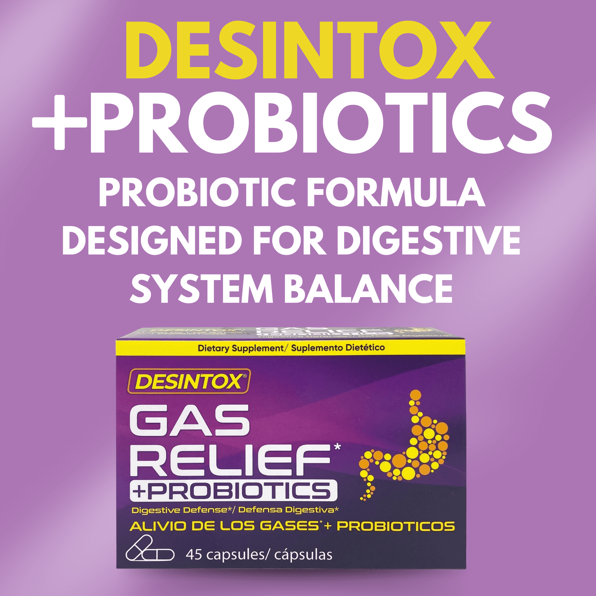 Desintox Digestive Defense Formula –45 Capsules (3-Pack)