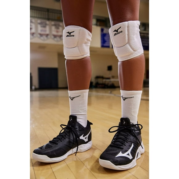 Mizuno MZ480105WHTSML Lr6 Volleyball Knee Pads, White - Small