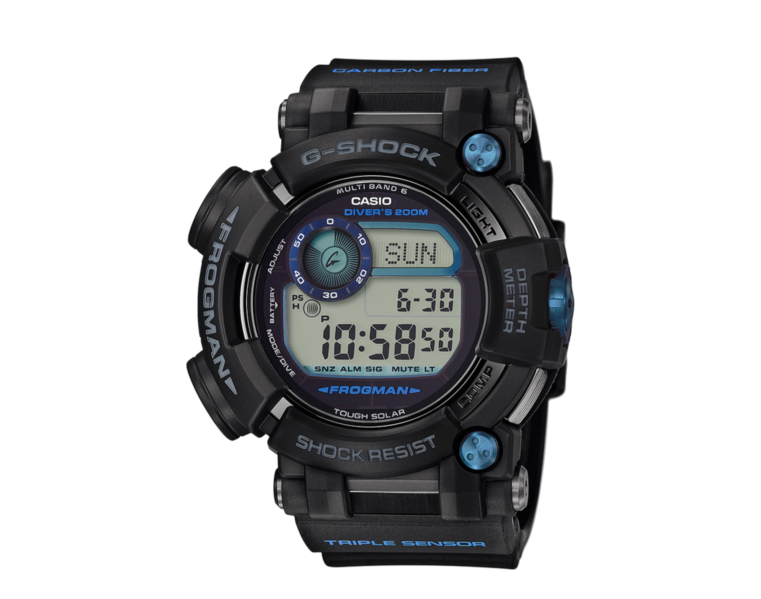 levering shabby Thicken Casio G-Shock GWFD1000B FrogMan Master Of G Digital Resin Watch -  Walmart.com