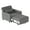Grey, variant on Aiho 3-in-1 Convertible Sleeper Chair–Single Sofa Bed with Adjustable Backrest, Spacious Multifunctional Option for Living Room, Bedroom & Apartment Dark Grey