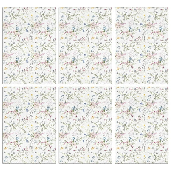 6 Pcs Funny Kitchen Towels,Pioneer Flower Microfiber Dish Towels,Kitchen Tea Towels,Kitchen Towel Set (18" X 26")