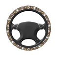 thumbnail image 3 of Disketp Rabbits on Floral Elastic Microfiber Steering Wheel Cover for Truck,SUV,Cars,Universal 15 inch,Anti-Slip, 3 of 8