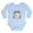 Sky Blue, variant on - Boo T Shirt - Long Sleeve Cotton Baby Bodysuit