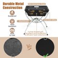 thumbnail image 5 of Spaco 3-in-1 Camping Campfire Grill with Stainless Steel Grills Carrying Bag & Gloves-Silver, Camp Stove for Outdoor Cooking, 5 of 8