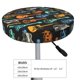 thumbnail image 4 of Balery Colorful Guitar Fundas de asiento para taburete de bar redondo de tela de terciopelo ajustables que protegen de arañazos y manchas para sillas de 14 a 17 pulgadas.-12 inch, 4 of 7