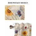 thumbnail image 7 of Spring Floral Bedroom Curtains 63 Inches length, Vintage Pastoral Rustic Botanical Flowers Window Treatment Curtain Drapes, Rod Pocket Curtain Panels for Living Room Kitchen, 42"x63", 2 Panels, 7 of 7