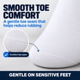 thumbnail image 5 of Diabetic Socks for Men & Women| Non-Binding Loose Fit | 5 Pairs Ankle - Breathable Mesh Fabric All-Day Comfort,Size 10-13, 5 of 6