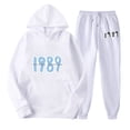 thumbnail image 3 of Sudadera con capucha y pantalones deportivos para hombre y mujer, con estampado de álbum Midnight Swift, de Taylor The Eras Tour, conjunto de 2 piezas, 3 of 5
