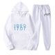 thumbnail image 3 of Sudadera con capucha y pantalones deportivos para hombre y mujer, con estampado de álbum Midnight Swift, de Taylor The Eras Tour, conjunto de 2 piezas, 3 of 5