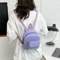 thumbnail image 4 of XIMIN Women Small Backpack Purse Corduroy Kawaii Mini Backpack Purse Fashion Corduroy Casual Backpack Aesthetic Travel Shopping Walking Backpack Purse, 4 of 9