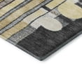 thumbnail image 3 of Addison Rugs Mayfield Premium Machine Washable Transitional Geometric Black Round Rug, 8' x 8', 3 of 6