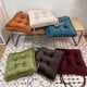 thumbnail image 3 of Nvzi Soft Velvet Chair Pads with Ties Comfy Solid Seat Cushion for Dining Chairs, Office Chairs, Hardwood Floors (Blue, 16x16), 3 of 5