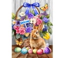 thumbnail image 3 of Briarwood Lane Welcome Bunny and Basket Garden Flag, 3 of 4