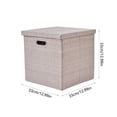 thumbnail image 3 of Fiudx Caja de Almacenamiento, Organizador de Tela Versátil, Elegante Diseño Beige, Gris y Caqui, Cesta Plegable Que Ahorra Espacio, para Uso En Casa o En La Oficina, Fácil de Limpiar y Mantener., 3 of 6