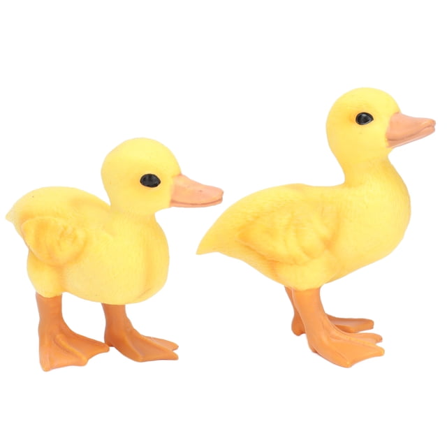 Figurine de Canard Jaune, Mini Décoration Réaliste en PVC Compact pour Accessoires Photo, Collections de Modèles, Anniversaire