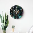 thumbnail image 4 of 12 Inch Wall Clock Battery Operated Silent Clock Decorative for Office, Kitchen, Outdoor, Living Room，Africa American Woman Creative, 4 of 4