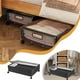 thumbnail image 2 of Estante de tela debajo de la cama Caja de almacenamiento debajo de la cama con ruedas Caja de almacenamiento negra para guardar ropa, zapatos y libros, 2 of 7