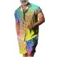 thumbnail image 1 of Conjuntos de Tops Para Hombre Camisas Informales Conjuntos de Blusas Cárdigan Con Botones de Cobertura Conjunto de Pantalones de Playa de Manga Corta Con Estampado de Cobertura Odeerbi ODB152187, 1 of 5