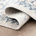 thumbnail image 5 of Crestwood Traditional Oriental 5x7 Navy and Aqua Polyester Indoor Area Rug, 5'3'' x 7', 5 of 6