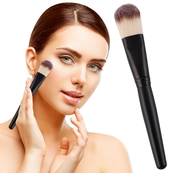 TopLLC Makeup Brushes Wooden Handle Liquid Foundation Brush, Cover The Leisure, Brush Makeup Brush, Facial Mask Brush Foundation brush