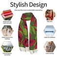 thumbnail image 6 of Shawl Wraps for Women - Red Calla Lily Flowers Oversized Fall Winter Fashion Blanket Scarf for Women, 6 of 6