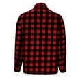 thumbnail image 6 of Wensltd Fashion Plaid Shirts for Womens Fall Long Sleeve Turndown Collar Women Coats, 6 of 6