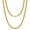 18.0 Inches D: gold-5mm, variant on Miami Cuban chain men's necklace, width available from 5-9 mm, length available from 18-30 inches, stainless steel hip-hop men's jewelry, comes with a gift box.
