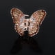 thumbnail image 2 of Moda Crystal Butterfly Mujeres Lady Hair Claw Clips Barrette Hair Clamp - Champagne Macarena pinza de pelo de garra, 2 of 6