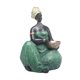 thumbnail image 3 of Estatua de mujer africana, figura tribal, figura humana decorativa para chimenea 16cmx24cm sentado, 3 of 9