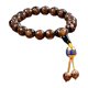 thumbnail image 1 of Pulsera de vidrio de colores, cuentas de Buda, pulseras elásticas de cuentas de meditación de yoga para hombres y mujeres - Marrón, 1 of 5