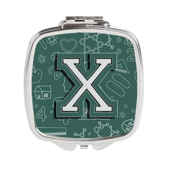 Carolines Treasures  Letter X Back to School Initial Compact Mirror