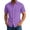 Purple, variant on Miqool Men's Button Up Shirt Short Sleeve Casual Business Dress Top with Chest Pocket Turn Down Collar Lightweight Summer Work Blouse